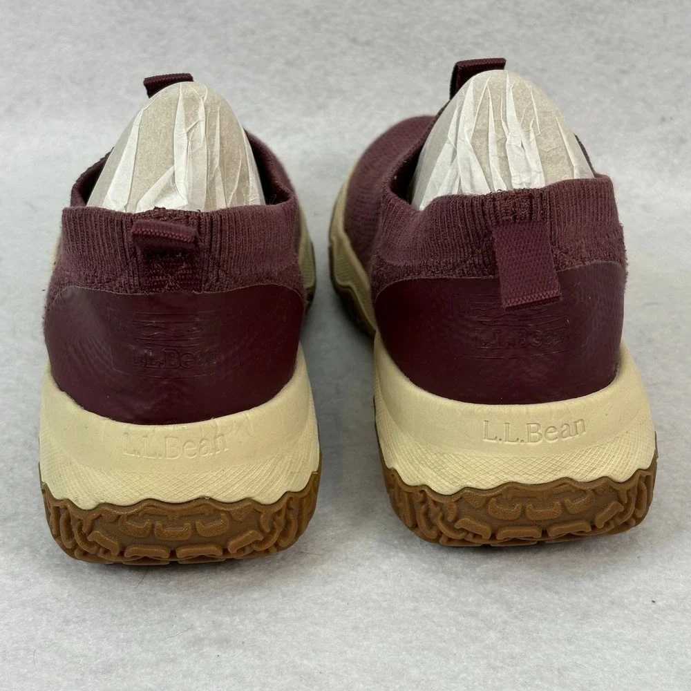 L.L.Bean Women's Sz 7 Burgundy Day Venture Slip-On Sneakers Comfort Outdoor Knit